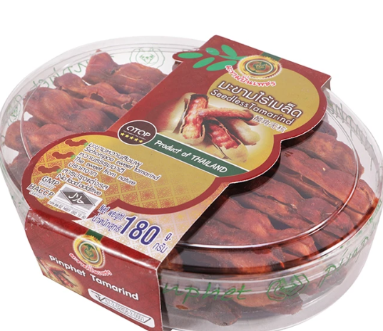 OTOP Pinpetch Seedless Tamarind 180 G - โอทอป มะขามปิ่นเพชร มะขามไร้เมล็ด 180 ก.