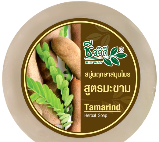 OTOP CHIVAVITHI Tamarind Herbal Soap 150 g. - โอทอป ชีววิถี สบู่พฤกษาสมุนไพร สูตรมะขาม 150 ก.