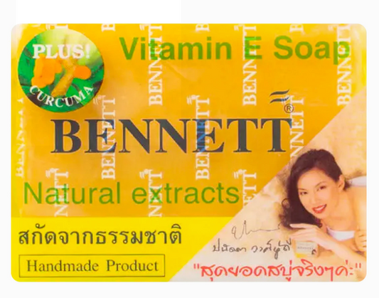 BENNETT SOAP Vitamin E With Turmeric 130 g. -  เบนเนท สบู่ วิตามินอีผสมขมิ้น 130 ก.