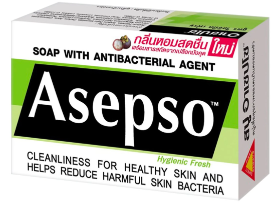 ASEPSO SOAP Hygienic Fresh 80 g. -  อาเซฟโซ สบู่ยา ไฮจินิคเฟรช 80 ก.