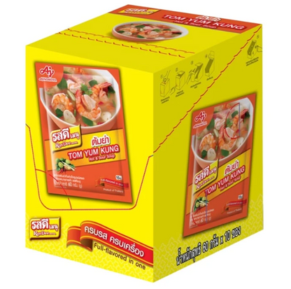 ROSDEE MENU Tom Yum 60g. x 10 units - รสดีเมนู เครื่องต้มยำกึ่งสำเร็จรูปชนิดผง 60 ก. x 10 ชิ้น