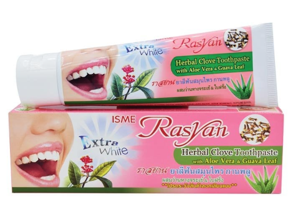 RASYAN Herbal Clove Toothpaste 100 g. - ราสยาน ยาสีฟันสมุนไพร สูตรกานพลู 100 ก.