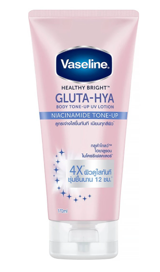 VASELINE Healthy Bright Body Tone-Up UV Lotion Niacinamind 170 ml. - วาสลีน เฮลธี ไบรท์ บอดี้ โทน-อัพ ยูวี โลชั่น ไนอาซินามายด์ 170 มล.